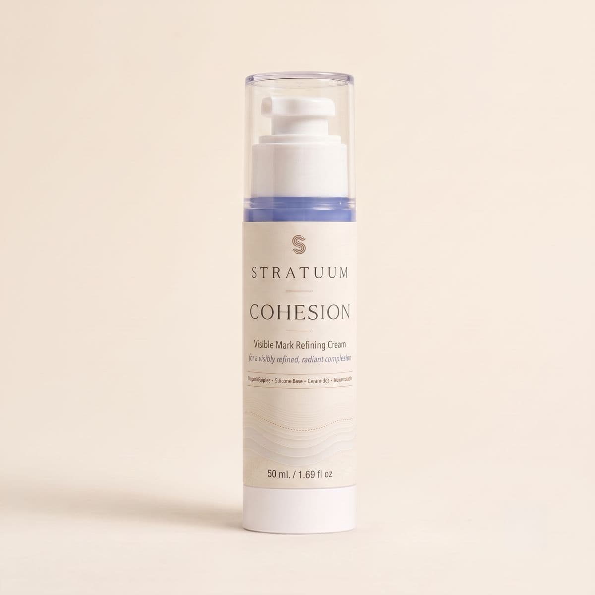Stratuum Cohesion 50 mL cream, front view.